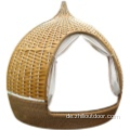 Lounge Bett rund Wicker Day Bett Outdoor Möbel